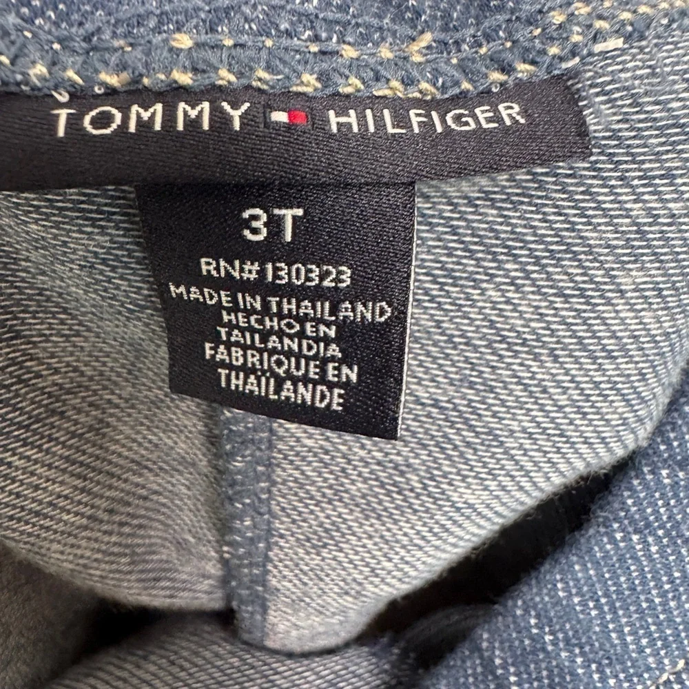 Tommy Hilfiger 3T Girls Blue Capri Jeggings Leggings Pants - Picture 5 of 5